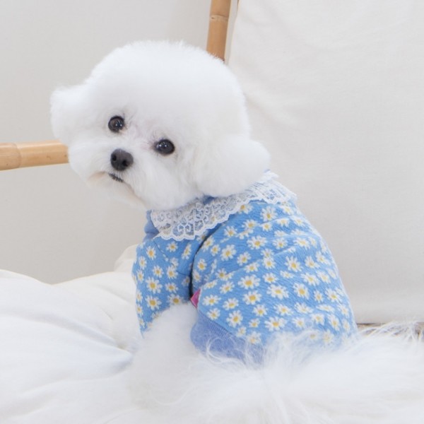 퍼피아 강아지 옷 볼레로 레이스 티셔츠