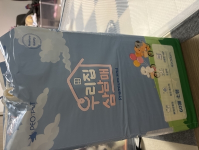 [멤버십 전용] 우리집 삼남매 프리미엄 배변패드 소형60매/대형40매/초대형30매 후기 이미지