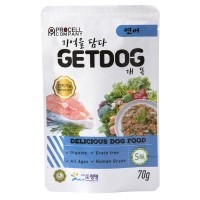 베러펫 개똑 강아지 습식사료 주식 파우치 연어맛 70g