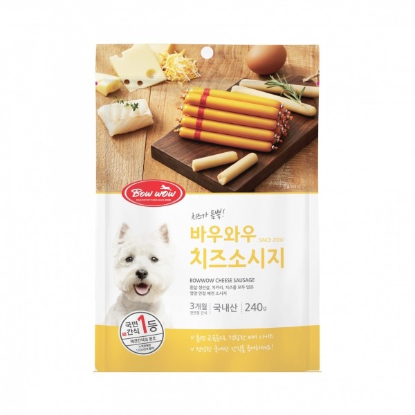 페오펫몰,바우와우 치즈소세지14p [최저가]