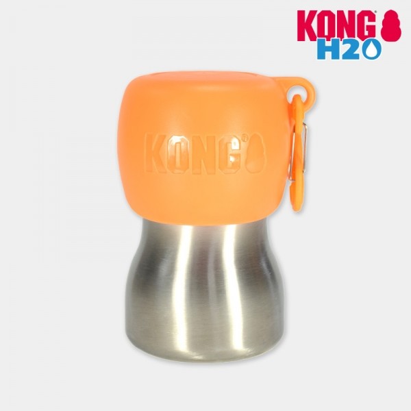 페오펫몰,콩 H2O 9온스 보틀 오렌지 280ml 스테인리스 휴대용 물병