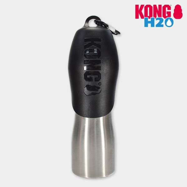 페오펫몰,콩 H2O 25온스 보틀 블랙 740ml 스테인리스 휴대용 물병