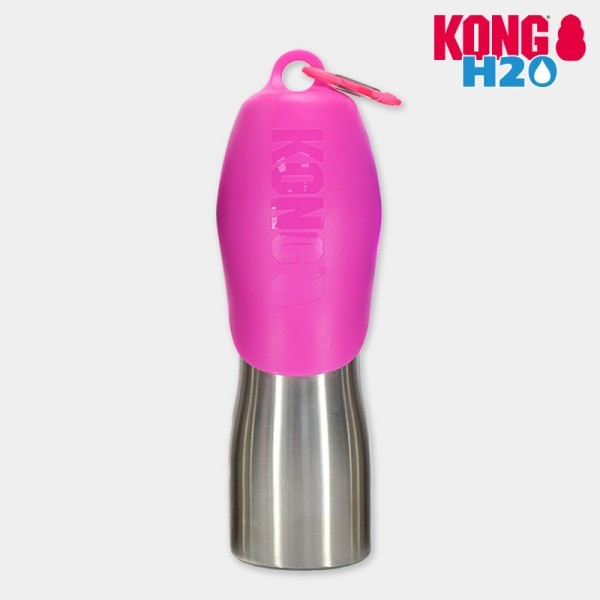 페오펫몰,콩 H2O 25온스 보틀 핑크 740ml 스테인리스 휴대용 물병