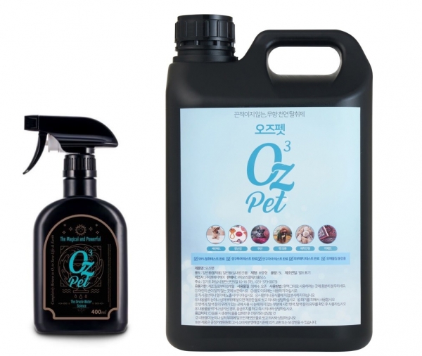 페오펫몰,오즈펫 무향 반려동물 탈취제 400ml + 5000ml리필