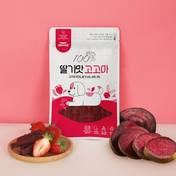 페오펫몰,[여유견생] 과일 고고마 75g 딸기맛 [최저가]