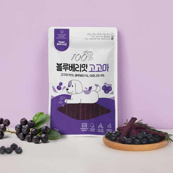 페오펫몰,[여유견생] 과일 고고마 75g 블루베리맛 [최저가]
