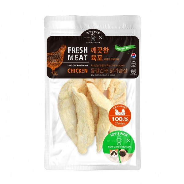 페오펫몰,[오래오래프로젝트] 깨끗한육포 동결건조 닭가슴살(30g)