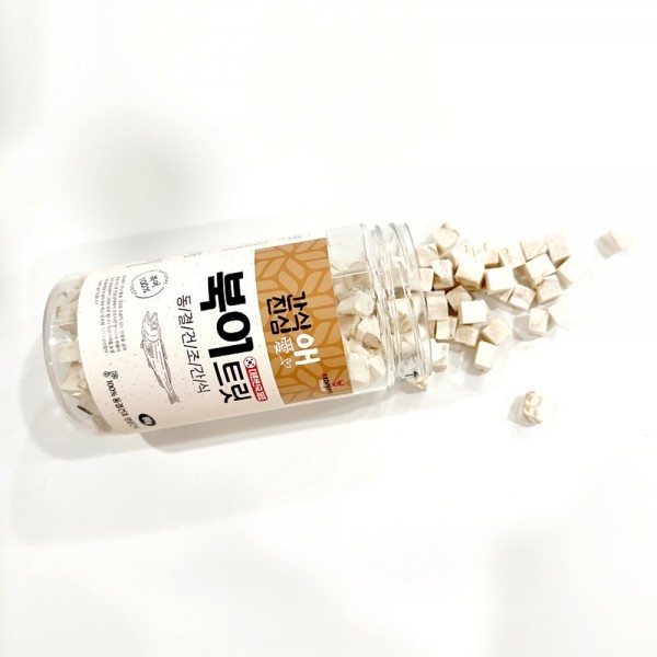 페오펫몰,개과천선 간식애진심 국내생산 동결 건조 애견 간식 오리 목뼈 100g