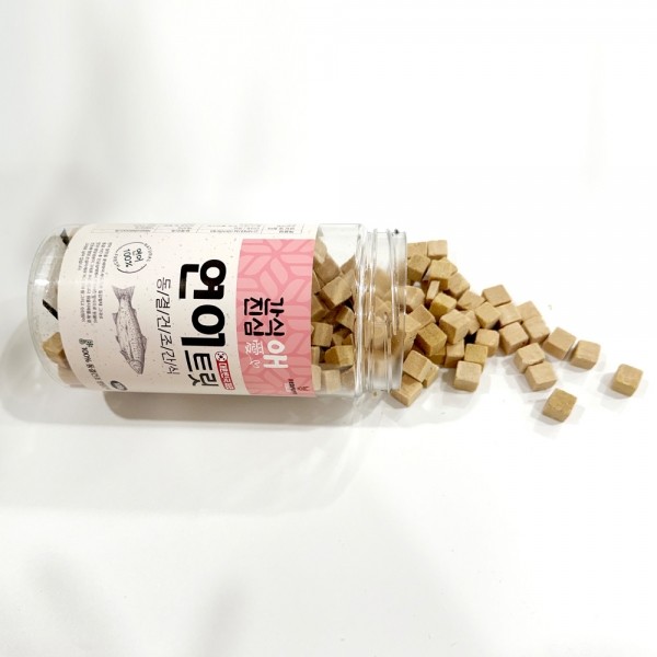 페오펫몰,개과천선 간식애진심 국내생산 동결 건조 애견 간식 오리 목뼈 100g