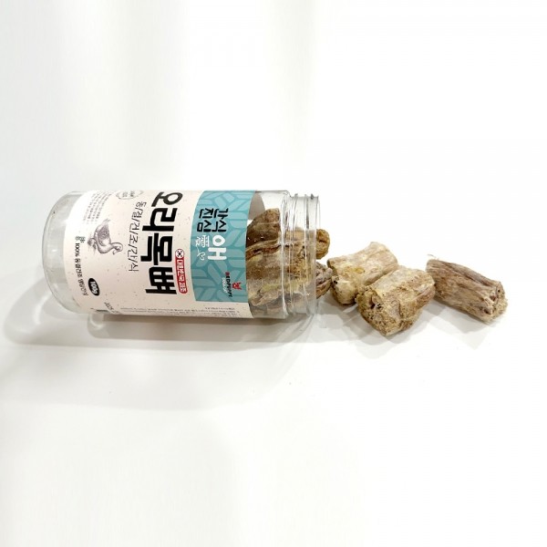 페오펫몰,개과천선 간식애진심 국내생산 동결 건조 애견 간식 오리 목뼈 100g