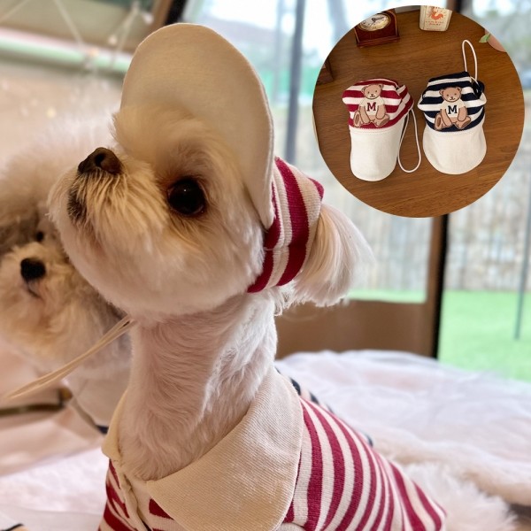 페오펫몰,[패션독]애견의류,강아지옷,강아지봄옷,강아지티셔츠,강아지실내복,M베어야구모자