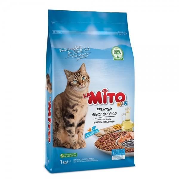 페오펫몰,미토(la-Mito)성묘 고양이사료 치킨&피쉬(믹스) 1kg