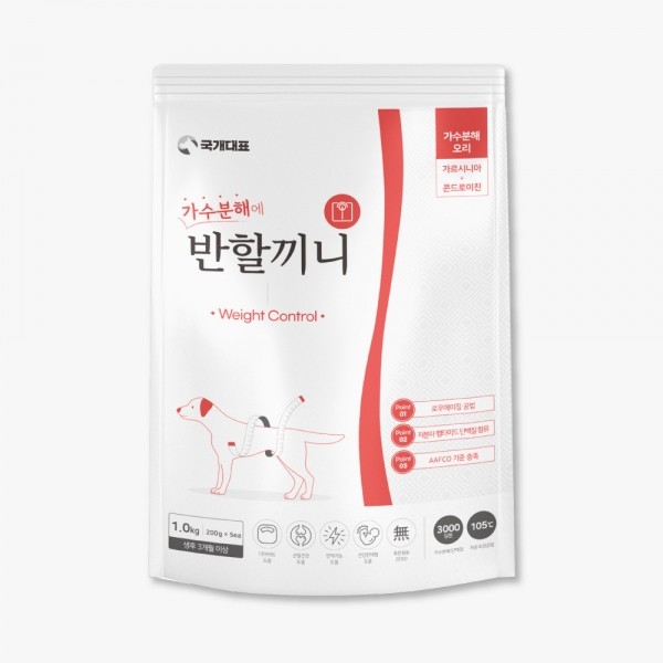 페오펫몰,[국개대표] 강아지사료 반할끼니 오리 가수분해사료 (다이어트) 1kg