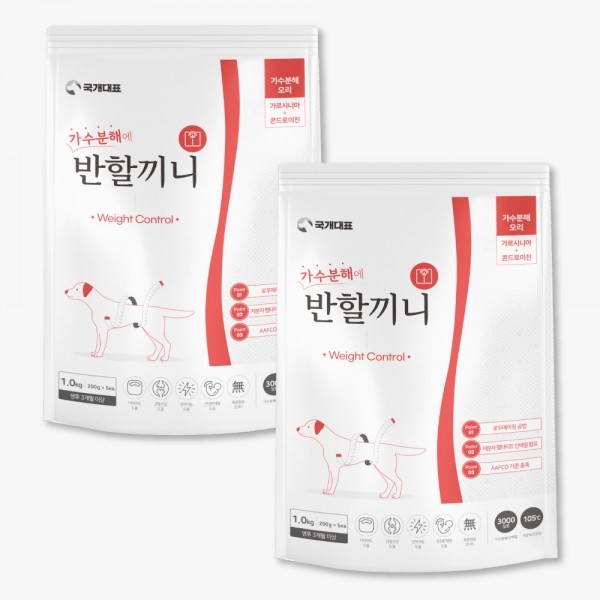 페오펫몰,[국개대표] 강아지사료 반할끼니 오리 가수분해사료 (다이어트) 2kg