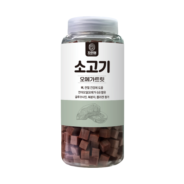 페오펫몰,자연애 오메가트릿 소고기 520g