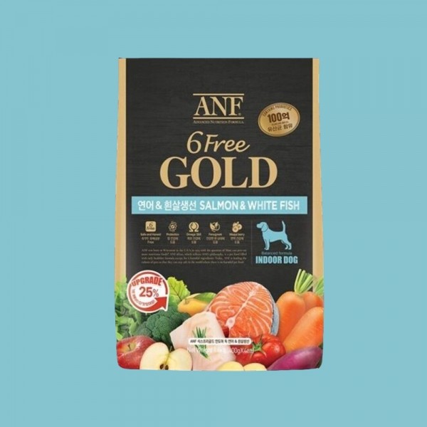페오펫몰,[ANF] 6free GOLD 식스프리골드 독 연어&흰살생선 3.6kg