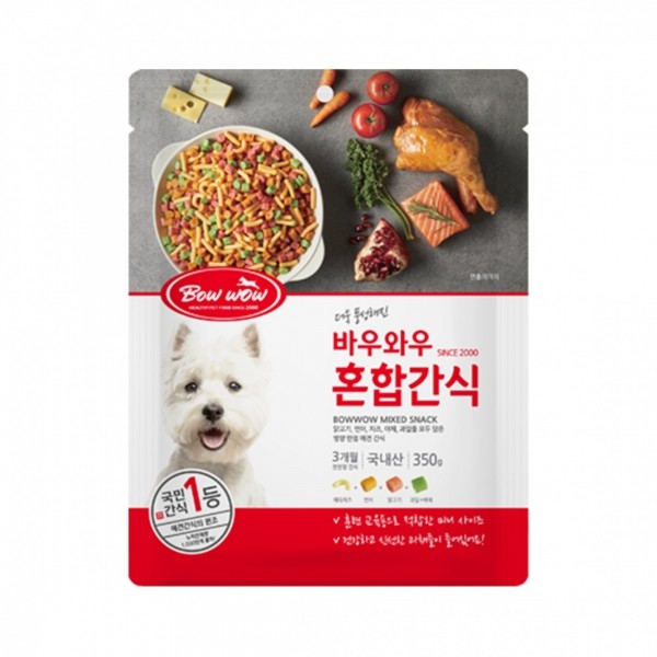 [페오펫페어] 바우와우 혼합간식 350g