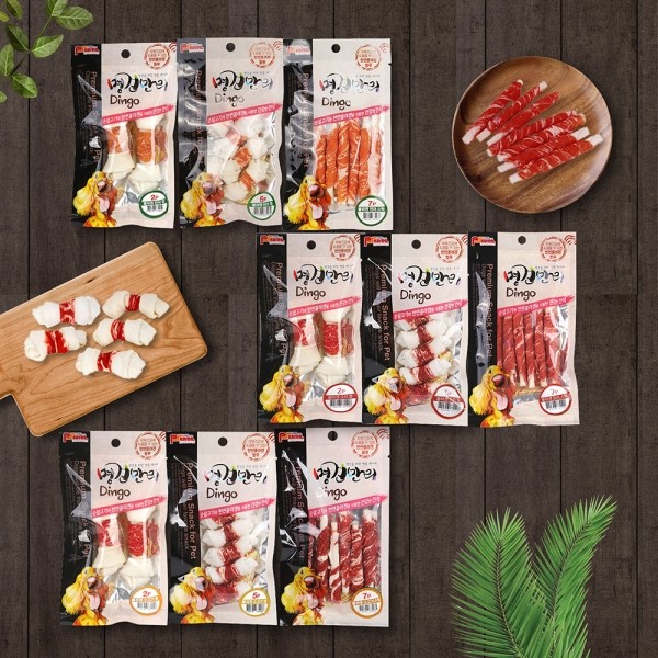 [페오펫페어] 명견만리 강아지 딩고껌 소고기 5p