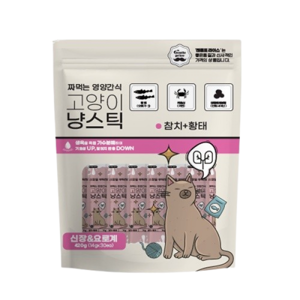 페오펫몰,스페푸 젠틀프라이스 냥스틱 고양이츄르 30p 3종 x 2
