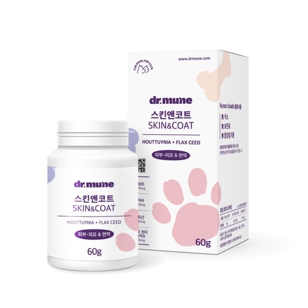 [가을맞이특가] 닥터뮨 파우더영양제 스킨앤코트 강아지 고양이 피부 영양제 피모 습진 건조 모질 보습 항산화 면역력