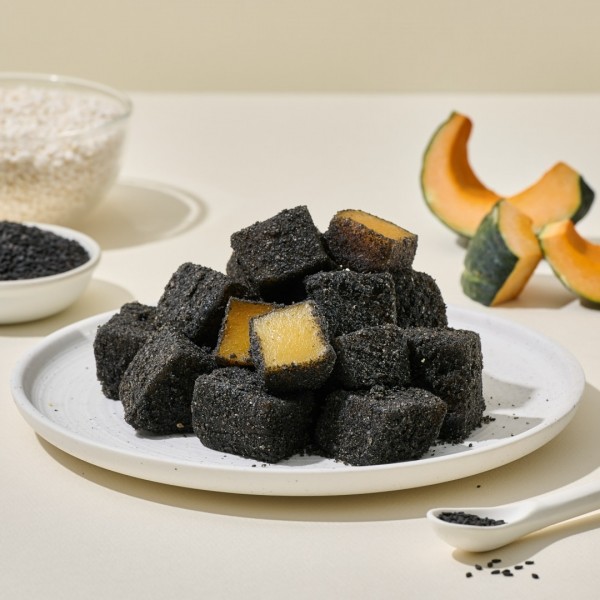 페오펫몰,[감사특가][더바른떡] 흑임자호박인절미 600g