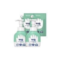 [반려인혜택]해피홈 SAFE365 핸드워시 그린 용기 350ml 2개+리필 200ml 2개
