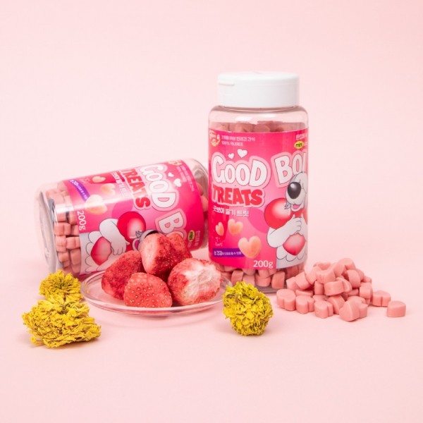 페오펫몰,슈퍼포우 저칼로리 간식 굿보이트릿 산양유 200g