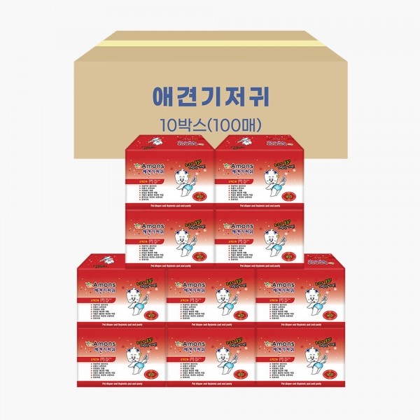 페오펫몰,아몬스 암컷 기저귀 소형 10매 10개(1박스)