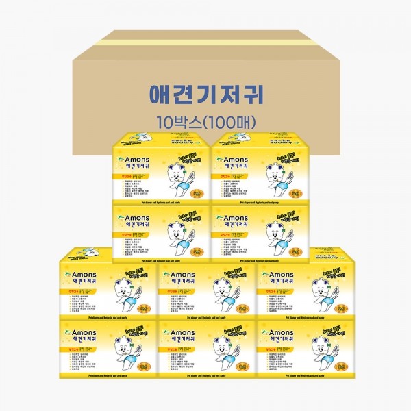 페오펫몰,아몬스 암컷 기저귀 중형 10매 10개(1박스)
