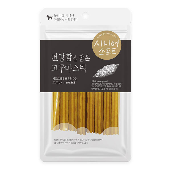 페오펫몰,퍼피아이 시니어 소프트 고구마스틱 100g