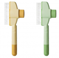 [라피아노] 반려동물 원터치 브러쉬 저자극 강아지 고양이 빗 (2 color) [반려동물]