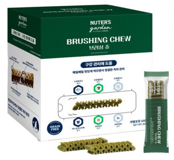 페오펫몰,[누터스가든] 강아지 브러싱츄 치석제거 덴탈껌 100p [반려동물]