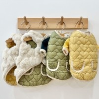 하트퍼깔깔이양면조끼, 강아지겨울, 강아지겨울신상, 강아지겨울조끼, 강아지리버시블