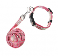 [펫츠컴퍼니] 플라워 목줄세트 10mm (색상랜덤) [최저가]