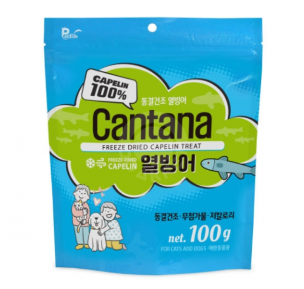 페오펫몰,[펫라이프] 칸타나 동결건조 열빙어 100g [최저가]