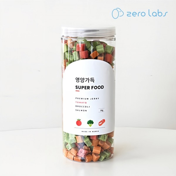 페오펫몰,제로랩스 영양가득 져키 토마토+브로콜리+연어 1kg