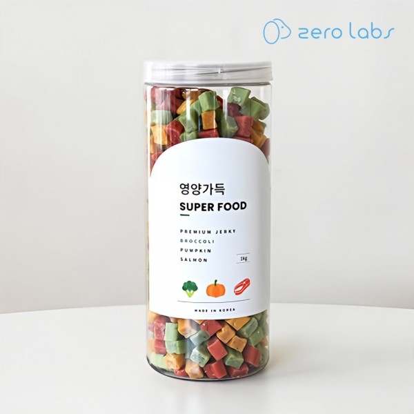 제로랩스 영양가득 져키 브로콜리+단호박+연어 1kg