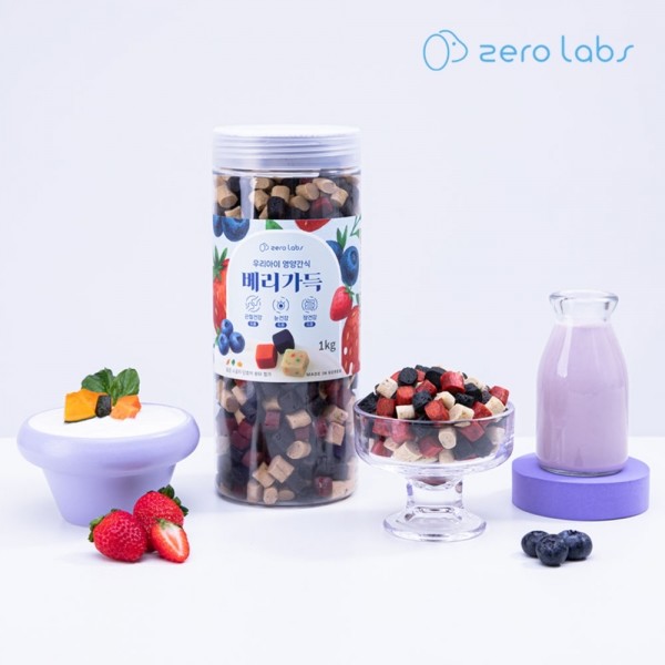 제로랩스 베리가득 블루베리+딸기+요거트 1kg