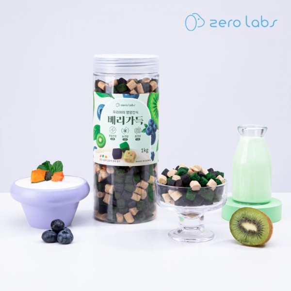 페오펫몰,제로랩스 베리가득 키위+블루베리+요거트 1kg