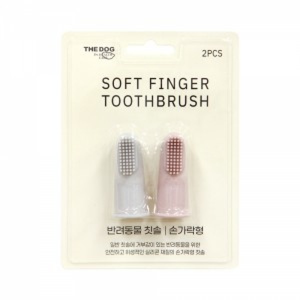 페오펫몰,[더독] 소프트 핑거 칫솔 브러쉬 2P [최저가]