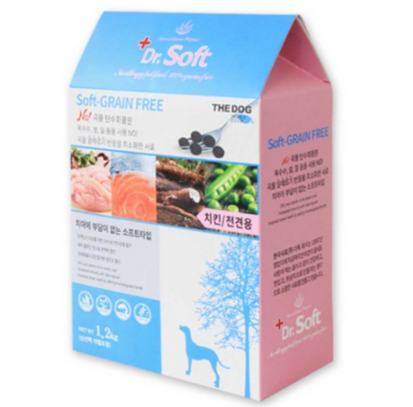 페오펫몰,[더독] 닥터소프트 그레인프리 치킨 1.2kg (전견용) [반려동물]