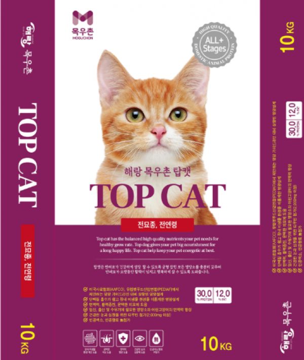 페오펫몰,[목우촌] 탑캣 10kg 전묘종/전연령 사료 [반려동물]