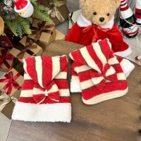 [주문폭주] 크리스마스 커플템으로 필수 준비! 산타리본고깔티셔츠, 원피스 (S~2XL)