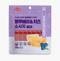 [멤버십 비밀가격] [바우와우] 블루베리&치즈소시지 7p [반려동물]
