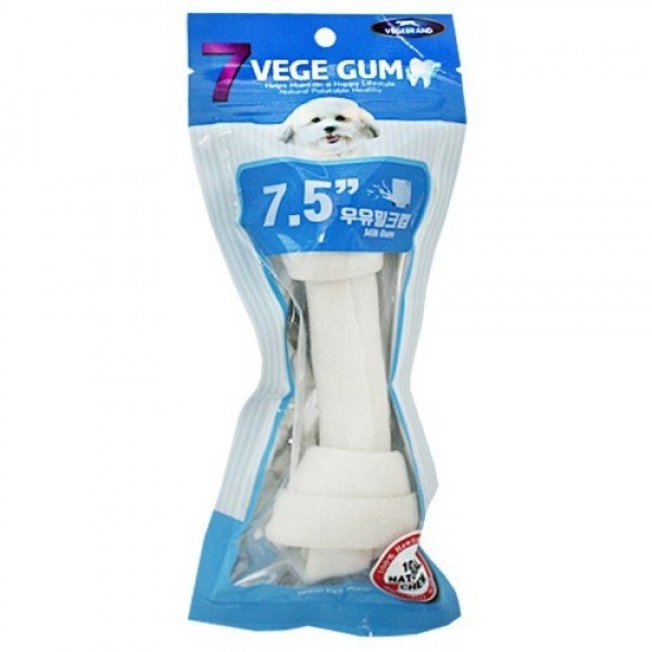페오펫몰,[멤버십 비밀가격] [베게브랜드] 우유밀크껌-1P (7.5인치) [반려동물]