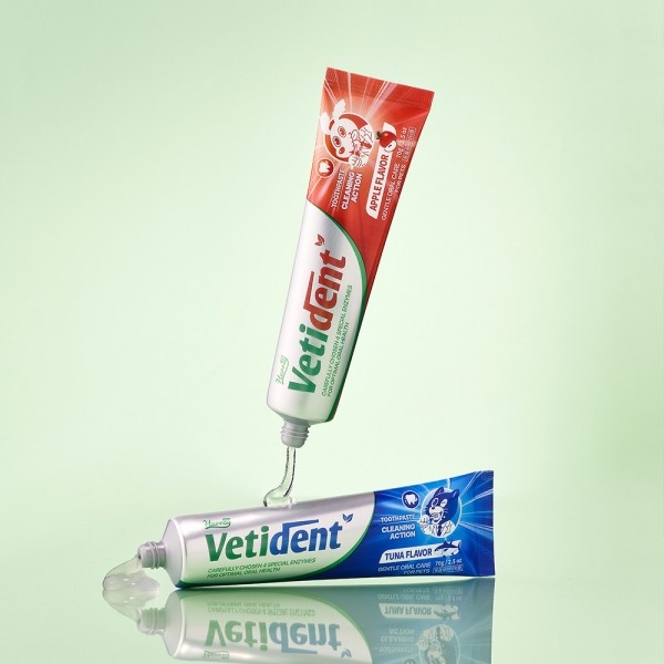 페오펫몰,[허레이][설날특가] 프로 베티덴트 치약 사과향+참치향 2개 SET 바르는 겔제형