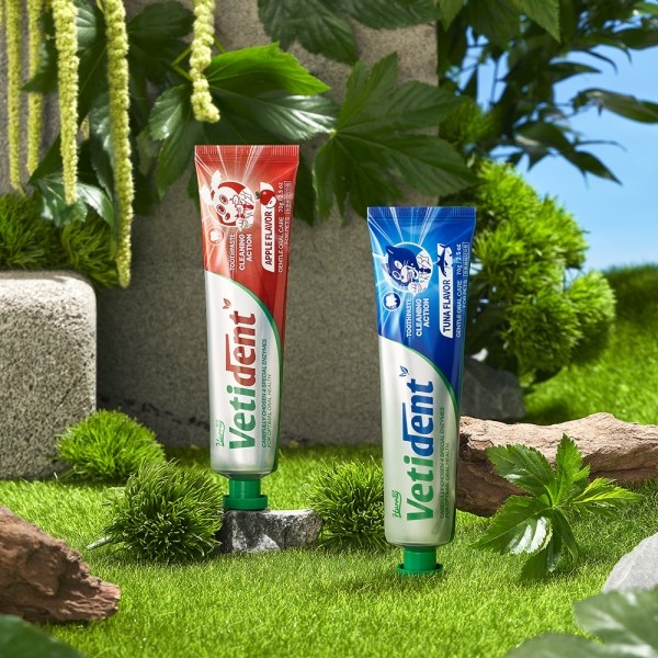 페오펫몰,[허레이][설날특가] 프로 베티덴트 치약 사과향+참치향 2개 SET 바르는 겔제형