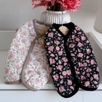 [멤버십 비밀가격][코코아허니] 꽃누빔패딩조끼 [최저가]