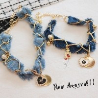 [멤버십 비밀가격][코코아허니] 샤땡데님목걸이 [최저가]