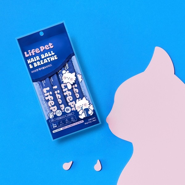 [라이프펫][설날특가] 기호성 테스트 맛보기 고양이 헤어볼 영양제 기관지 호흡기 구토 츄르 4p